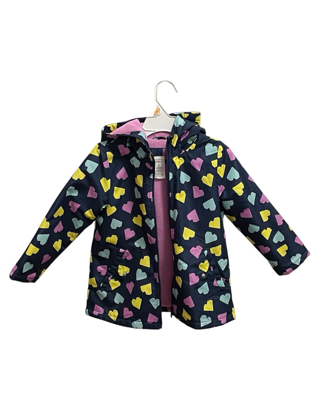 🩵2/$20 — Carter's Pink Fleece water resistant lined Jacket 5T